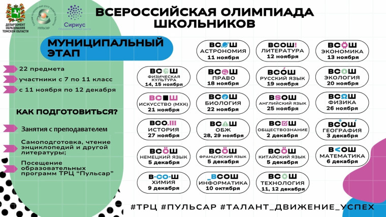 Расписание олимпиад МЭ ВсОШ.